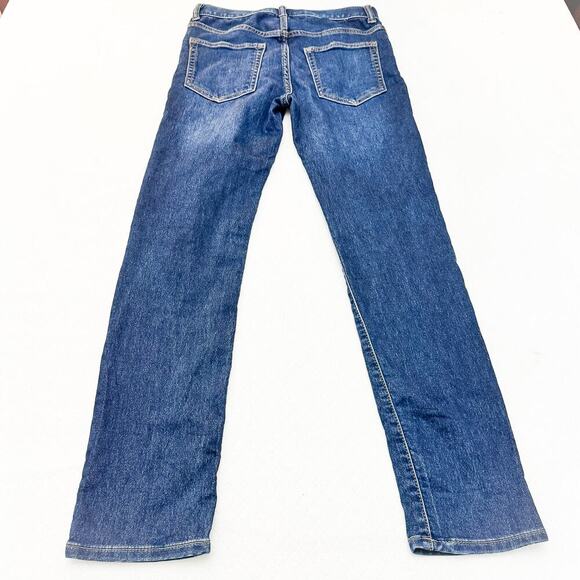 GAP Denim Regular Stretch Slim Dark Wash Zip Fly Jeans Size 14 - Picture 3 of 9
